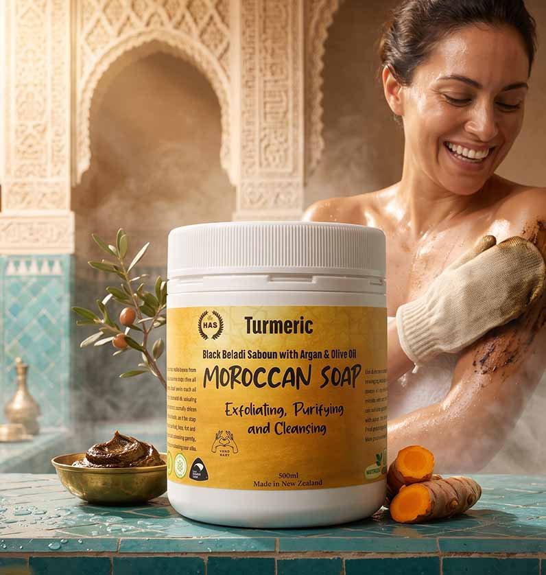 Turmeric Moroccan soap
