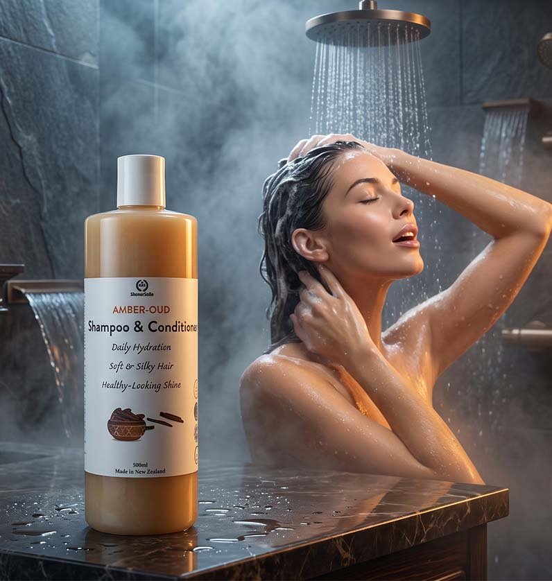 Amber-Oud Liquid Shampoo & Conditioner
