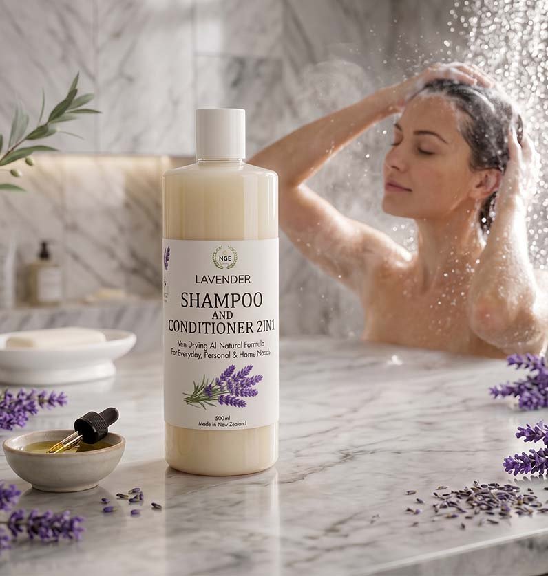 Showersmile Lavender Shampoo & Conditioner 2-in-1