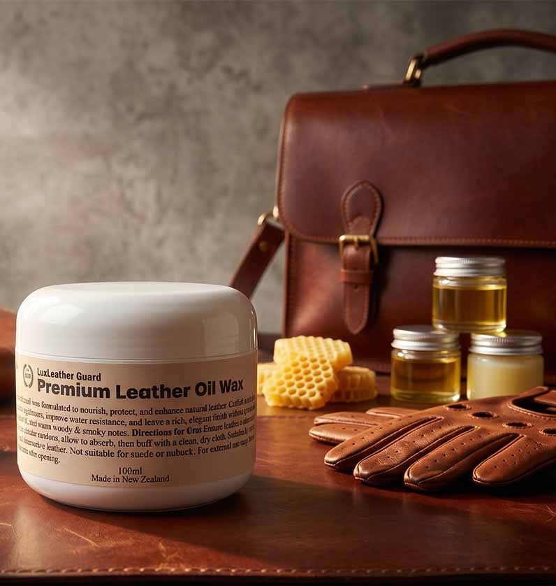 LuxLeather Guard - Wax for Leather Protection & Care