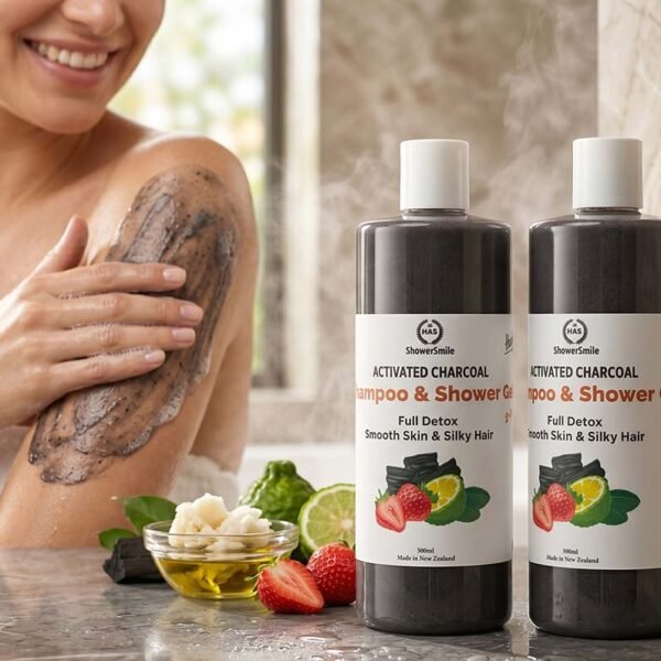 Activated Charcoal 2 in 1 Shampoo & Shower Gel